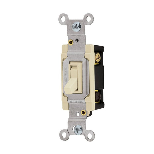 Interruptor vertical de palanca, 3 vías, línea Standard, color marfil, 46003 Volteck APSE ES - Tool Ferreterías / Ferretodo - Herramientas y material de construcción.