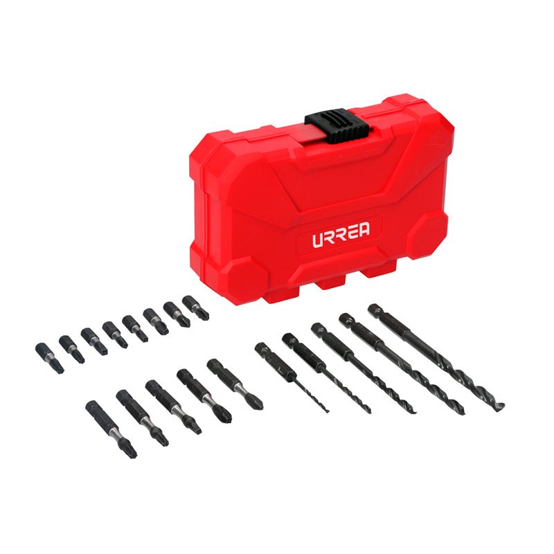 Juego 18 puntas y accesorios sistema amortiguador, JUP18 Urrea - Tool Ferreterías / Ferretodo - Herramientas y material de construcción.