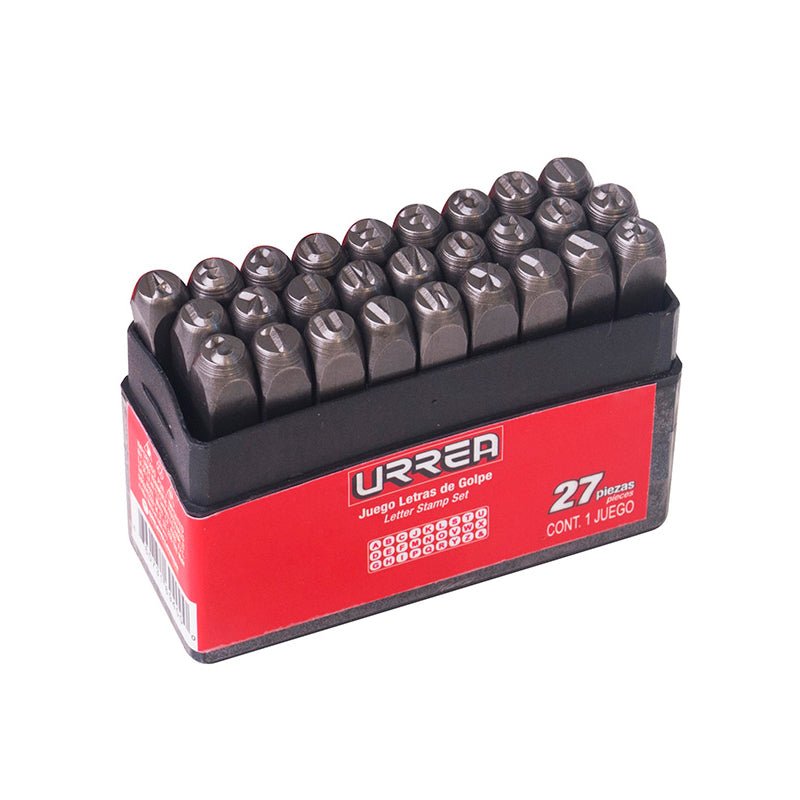 Juego De 27 Letras De "A" A "Z" Golpes 1/4" 42L6 Urrea - Tool Ferreterías / Ferretodo - Herramientas y material de construcción.