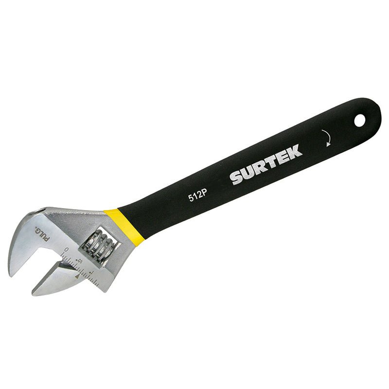 Llave ajustable cromada de 10? con mango grip de plastisol, 510P Surtek - Tool Ferreterías / Ferretodo - Herramientas y material de construcción.