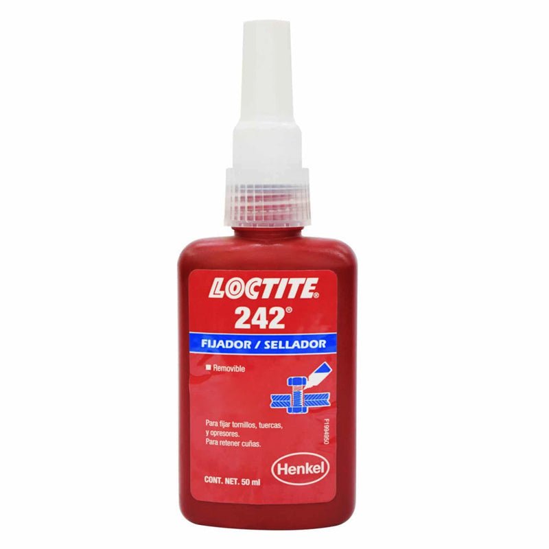 Loctite 242 Fijador / Sellador De Roscas De 50 Ml - Tool Ferreterías / Ferretodo - Herramientas y material de construcción.