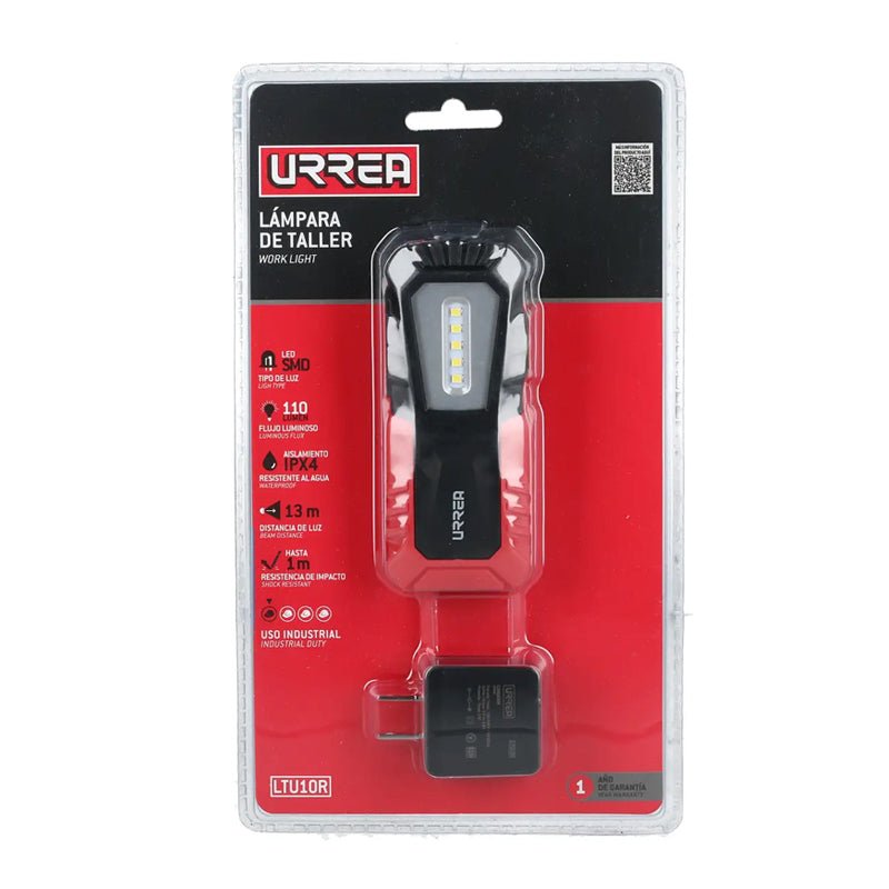 Ltu10r linterna recargable ld p/taller 110lm urrea - Tool Ferreterías / Ferretodo - Herramientas y material de construcción.