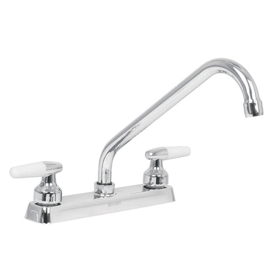 Mezcladora de 8" para fregadero con cuello largo, manerales de cono, 49221 Foset F 318I - Tool Ferreterías / Ferretodo - Herramientas y material de construcción.