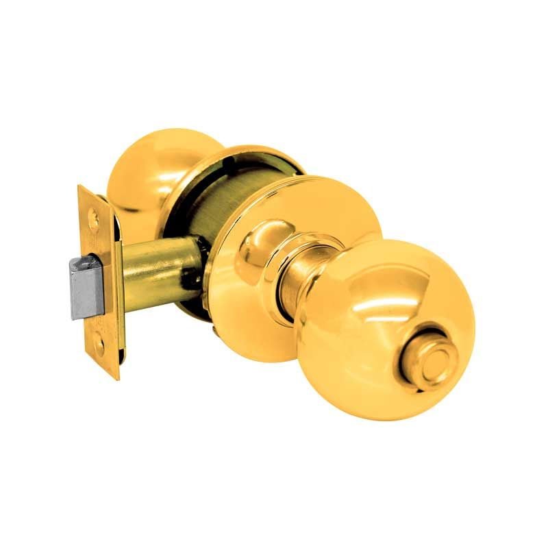 Perilla Yale Ball Baño Latón Brillante Mx80018 - Tool Ferreterías / Ferretodo - Herramientas y material de construcción.