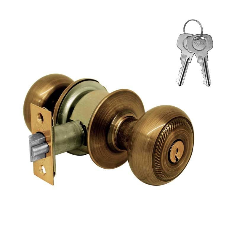 Perilla Yale Novo Recamara Latón Antiguo Mx80131 - Tool Ferreterías / Ferretodo - Herramientas y material de construcción.