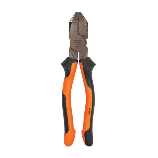 Pinza electricista de 8" uso rudo, alta palanca, Comfort Grip, 12350 Truper Expert T200 8X - Tool Ferreterías / Ferretodo - Herramientas y material de construcción.