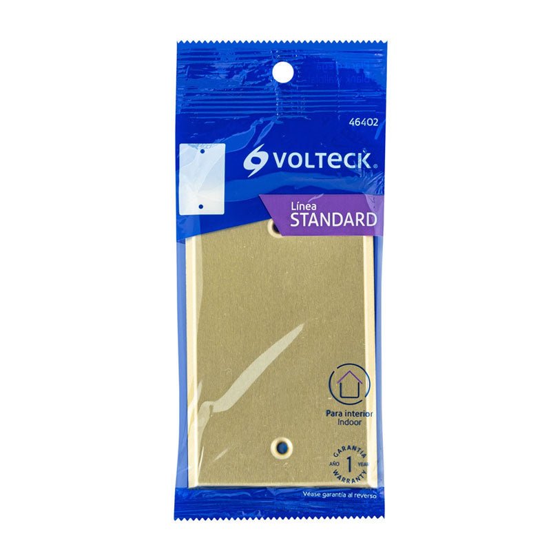 Placa ciega de aluminio, línea Standard, 46402 Volteck PACI S - Tool Ferreterías / Ferretodo - Herramientas y material de construcción.