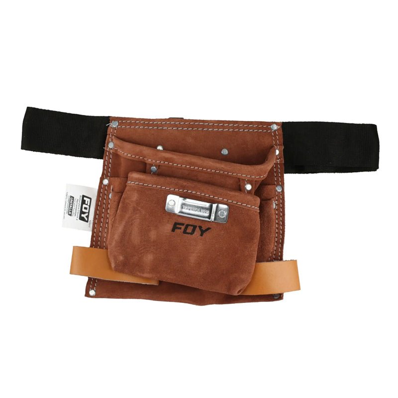 Portaherramientas de carnaza con cinturón, 2 bolsillos, 143213 Foy - Tool Ferreterías / Ferretodo - Herramientas y material de construcción.