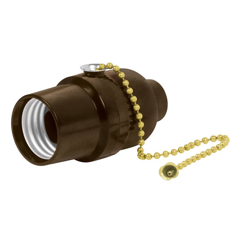 Portalámpara de baquelita con interruptor de cadena, 46533 Volteck POBA 18 - Tool Ferreterías / Ferretodo - Herramientas y material de construcción.