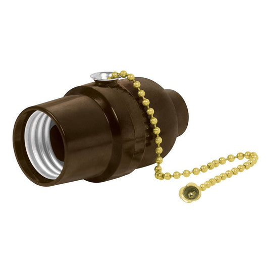 Portalámpara de baquelita con interruptor de cadena, 46533 Volteck POBA 18 - Tool Ferreterías / Ferretodo - Herramientas y material de construcción.