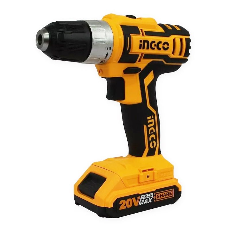 Taladro Inalámbrico De 3/8" De 20V Con 2 Baterías, Ucdli2002 Ingco - Tool Ferreterías / Ferretodo - Herramientas y material de construcción.