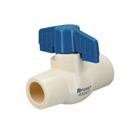 Válvula de esfera de CPVC 1/2", 45047, Foset - Tool Ferreterías / Ferretodo - Herramientas y material de construcción.
