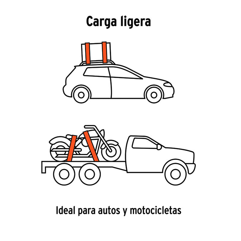 Sujetador Con Matraca Carga Máxima 3000 Kg, Truper