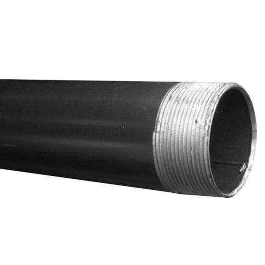 Tubo Negro De 1/4" Cédula 40 Con Cuerda Corrida