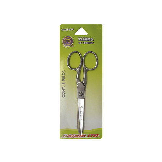 Tijera De Costura Plana 4", 8642 4Cn, Barrilito