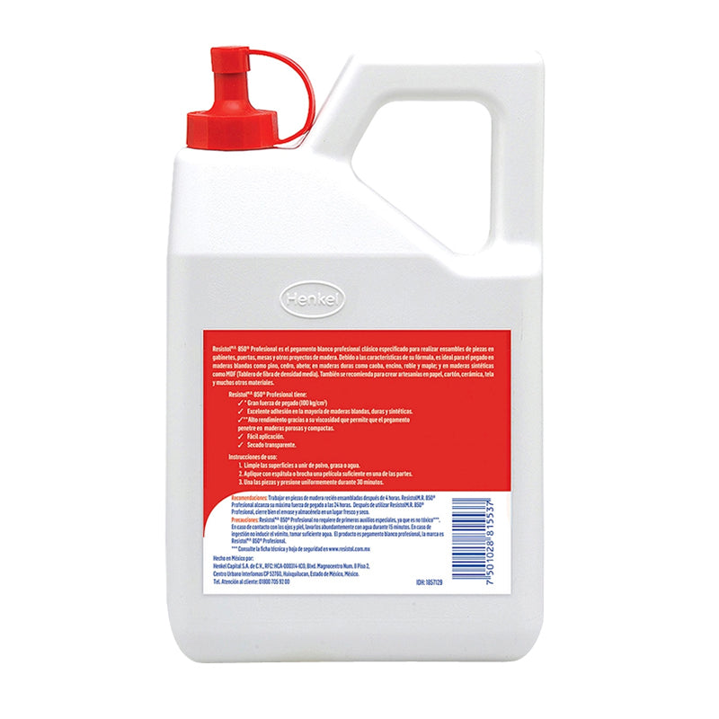 Resistol 850 Pegamento Blanco Profesional De 1 Kg