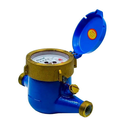 Medidor Para Agua De 1/2" De Bronce, Lxsy15 Dorot