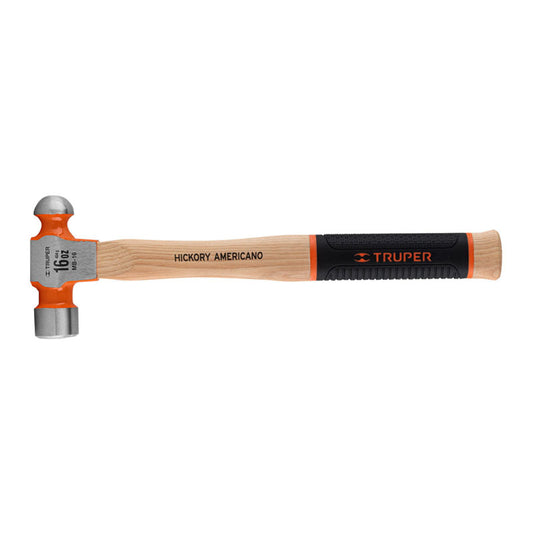 Martillo Pulido De Bola 16 Oz Mango Hickory, Truper Grip