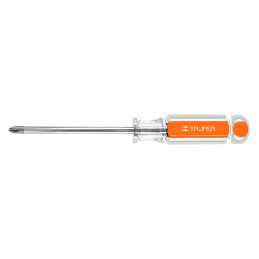 Desarmador De Cruz 1/4" X 4" Mango De Acetato, Truper