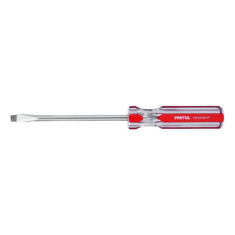 Desarmador Plano 5/16 X 6" Mango De Pvc, Pretul