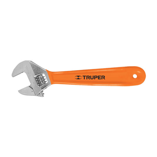 Llave Ajustable (Perico) 8" Cromada Mango De Pvc, Truper