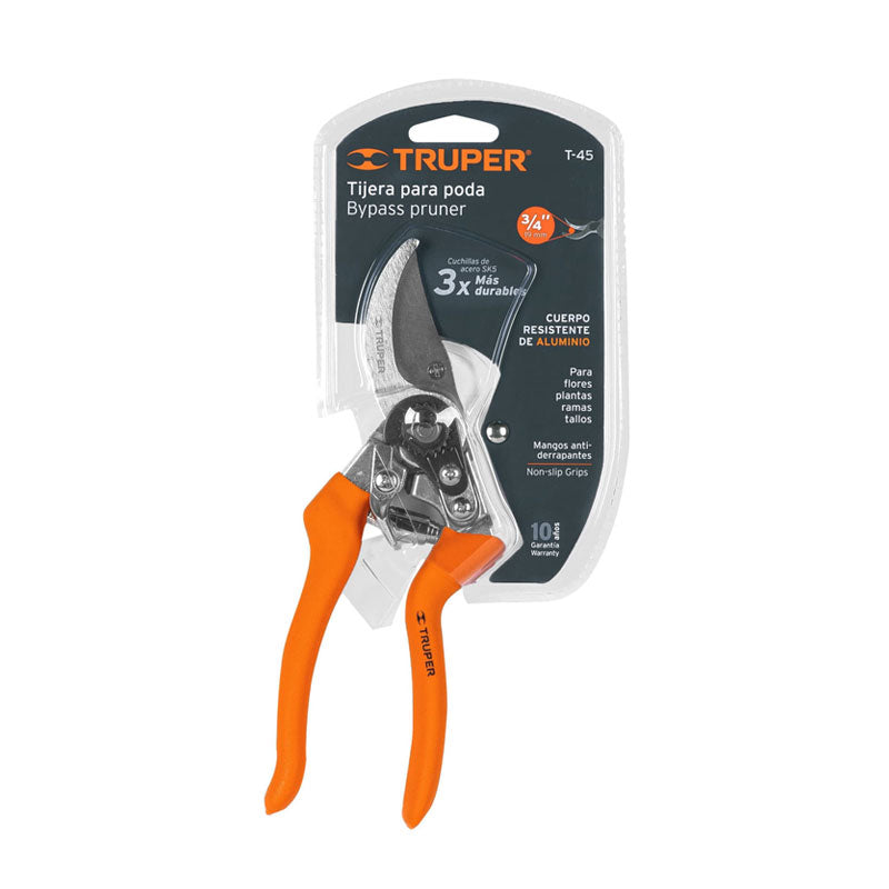 Tijera Para Poda 8" De Aluminio Cuchilla De Paso, Truper