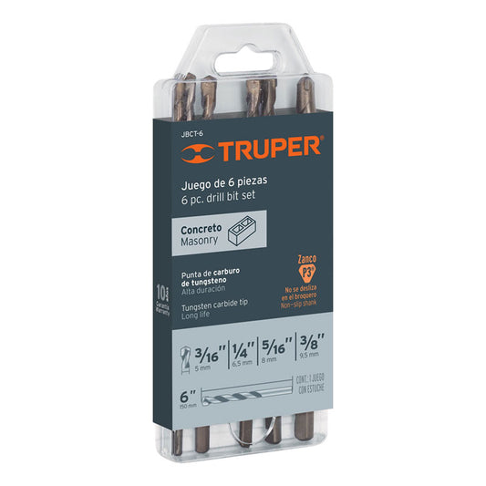 Juego De 6 Brocas Para Concreto, Truper