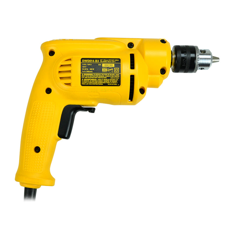 Taladro De Rotación De 3/8" De 600 W Dewalt Dwd014B3