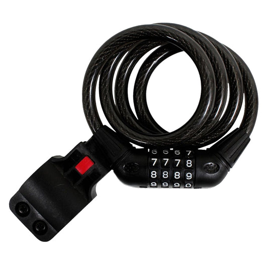 Cable Candado Espiral Combinación 1M Cbe100 Mikels