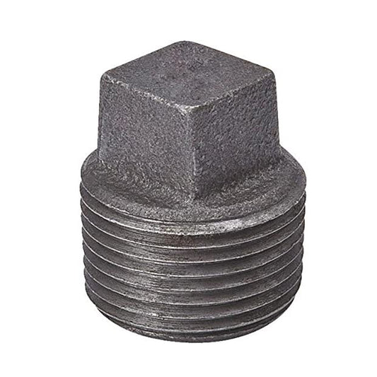 Tapón Macho 3/8" Negro Roscado