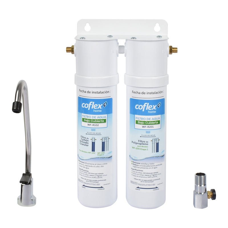 Filtro Para Agua Bajo Cubierta De 2 Etapas Wf200 Coflex - Tool Ferreterías / Ferretodo - Herramientas y material de construcción.