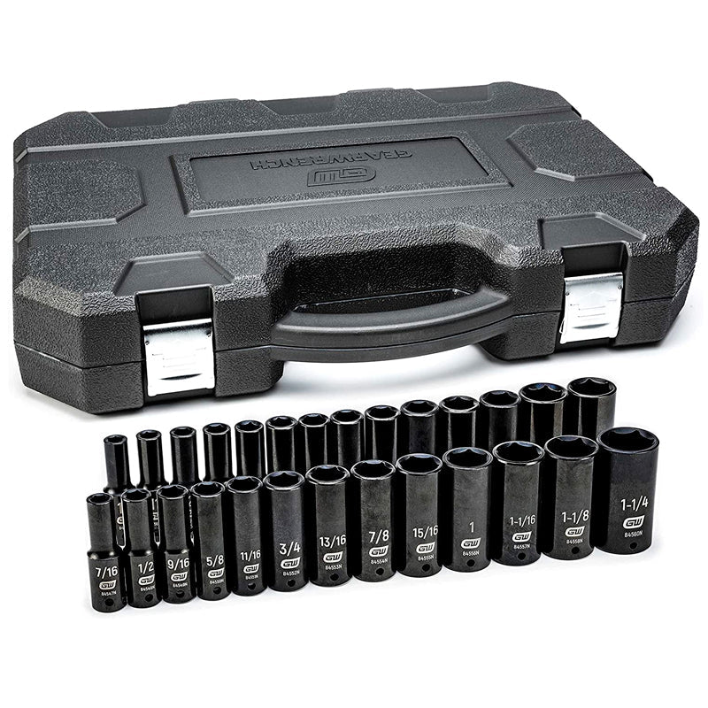 Juego De 27 Dados Métricos/Sae De Impacto Profundo De 1/2", 84949N Gearwrench - Tool Ferreterías / Ferretodo - Herramientas y material de construcción.