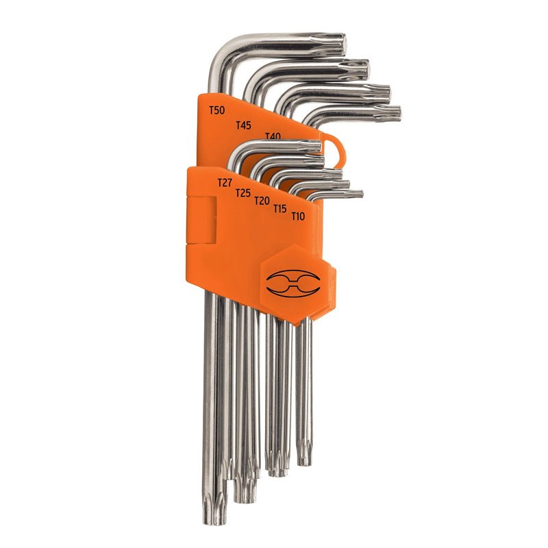Juego De 9 Llaves Torx Largas Con Organizador Abatible - Tool Ferreterías / Ferretodo - Herramientas y material de construcción.