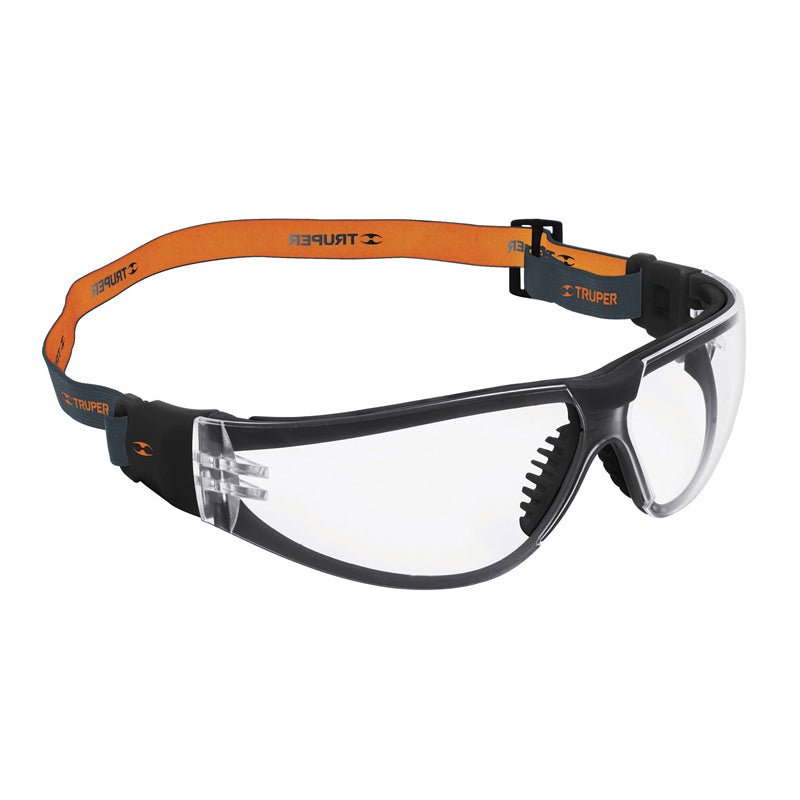 Lentes De Seguridad Transparente Con Banda Elástica Truper - Tool Ferreterías / Ferretodo - Herramientas y material de construcción.