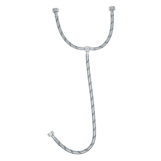 Manguera Hule ,"T", 55 Cm, Acero Inoxidable, Usos Generales - Tool Ferreterías / Ferretodo - Herramientas y material de construcción.