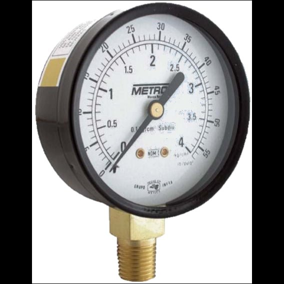 Manómetro Con Caratula De 2 1/2" De 0 A 21 Kg, 63100/214 Metron - Tool Ferreterías / Ferretodo - Herramientas y material de construcción.
