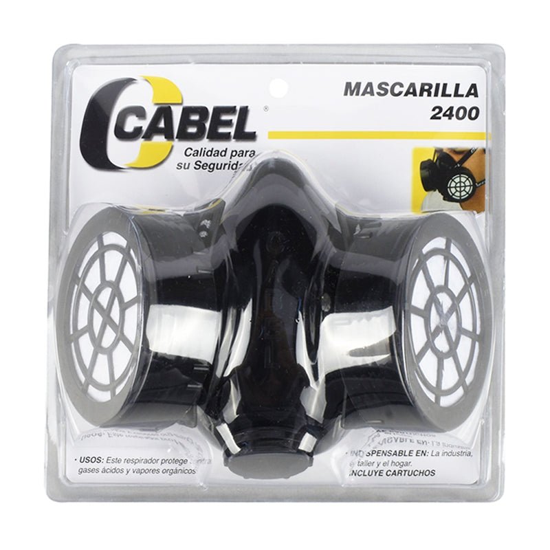 Mascarilla 2400 Con Doble Cartucho Cabel - Tool Ferreterías / Ferretodo - Herramientas y material de construcción.
