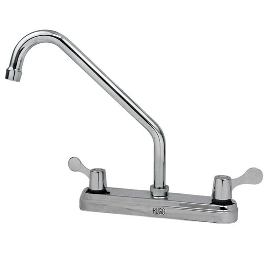 Mezcladora Para Fregadero Al Piso De Cromo, 8Pp Rugo - Tool Ferreterías / Ferretodo - Herramientas y material de construcción.