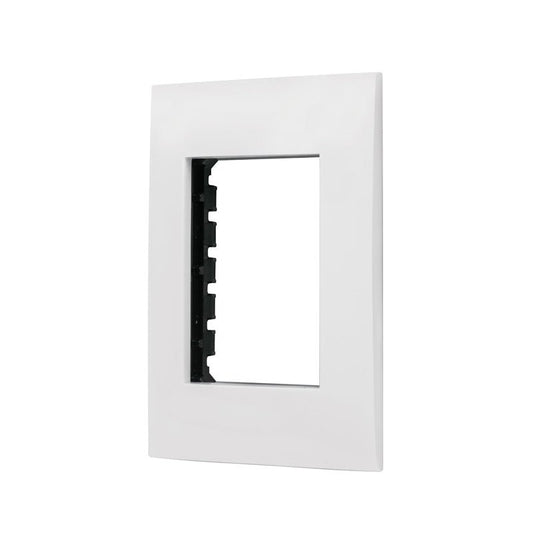 Placa 3 Módulos De Abs Línea Oslo Color Blanco Volteck - Tool Ferreterías / Ferretodo - Herramientas y material de construcción.