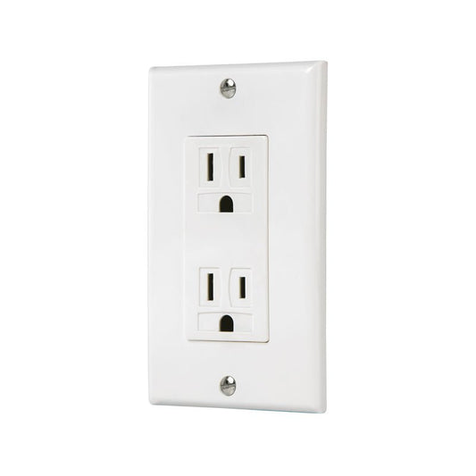 Placa Armada Contacto Dúplex, 2 Polos + Tierra Classic Volteck - Tool Ferreterías / Ferretodo - Herramientas y material de construcción.