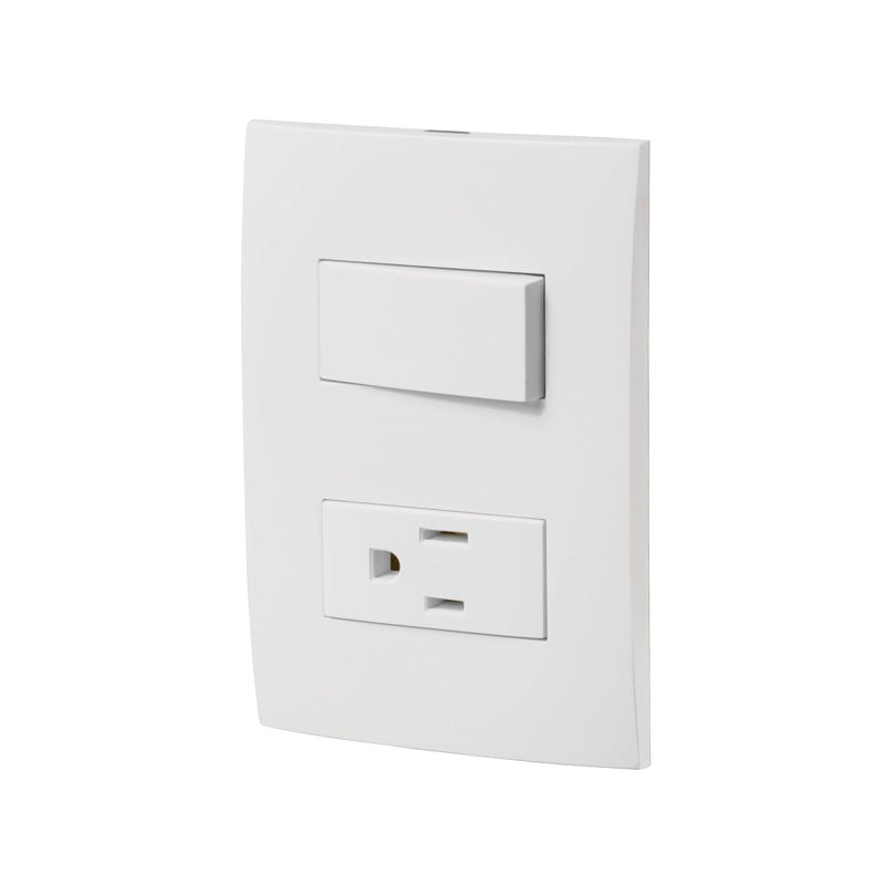 Placa Armada Contacto E Interruptor Línea Oslo Blanco Volteck - Tool Ferreterías / Ferretodo - Herramientas y material de construcción.