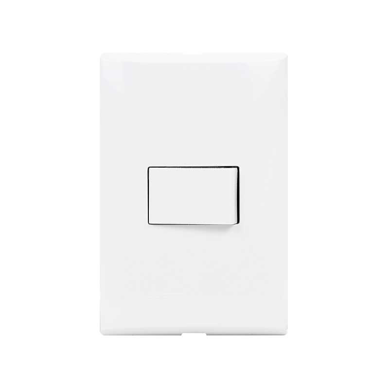 Placa Con 1 Interruptor Sencillo 10A 127V Color Blanco Fza511 Forza - Tool Ferreterías / Ferretodo - Herramientas y material de construcción.