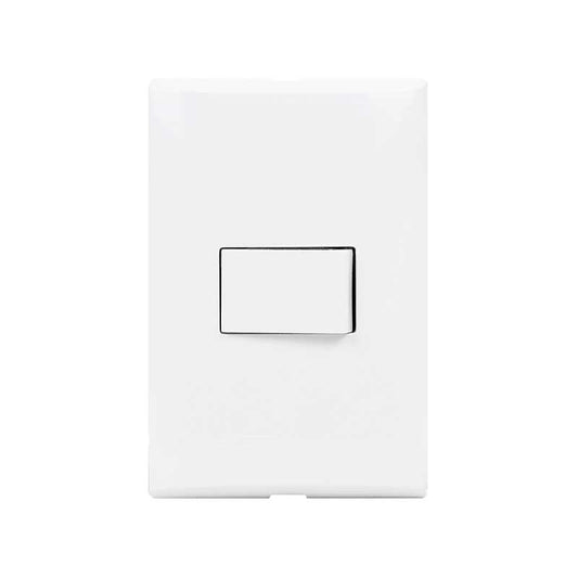 Placa Con 1 Interruptor Sencillo 10A 127V Color Blanco Fza511 Forza - Tool Ferreterías / Ferretodo - Herramientas y material de construcción.