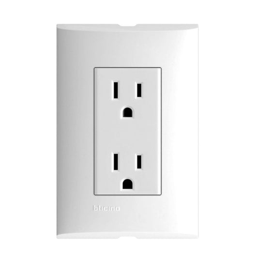 Placa Con Tomacorriente Dúplex 2P+T Con Protección Infantil 15A 127V Color Blanco Fza68S Forza - Tool Ferreterías / Ferretodo - Herramientas y material de construcción.