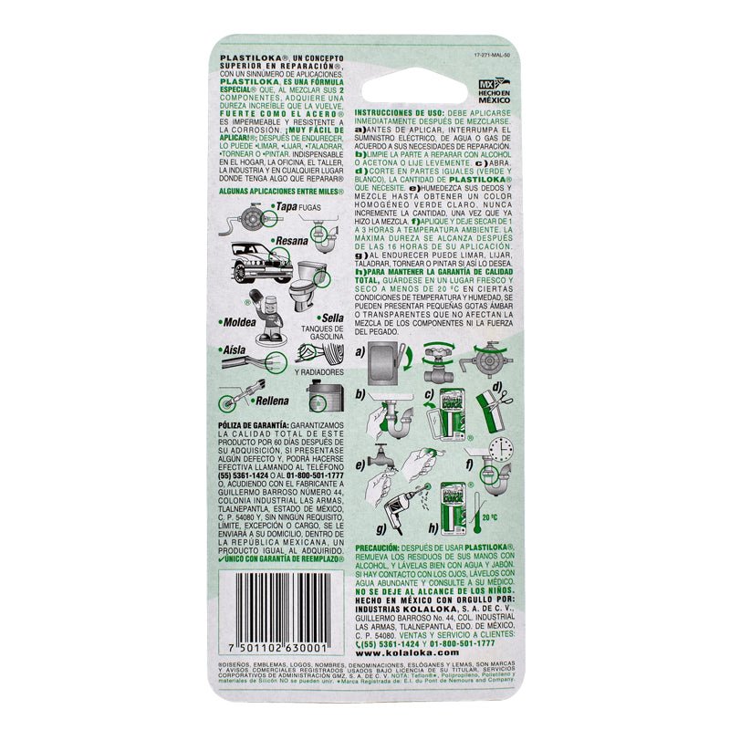 Plasti Loka De 20 Gramos Plastilina Epóxica - Tool Ferreterías / Ferretodo - Herramientas y material de construcción.