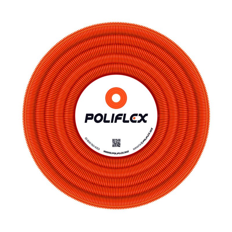 Tubo Conduit Poliflex Ligero 19Mm Naranja - Tool Ferreterías / Ferretodo - Herramientas y material de construcción.